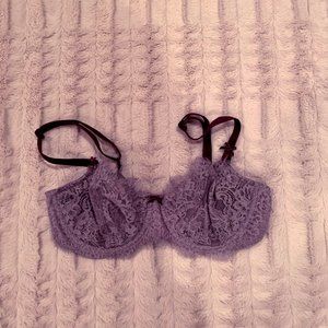 36C lavender lace unlined Victoria's Secret VS bra
